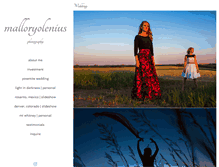 Tablet Screenshot of malloryolenius.com